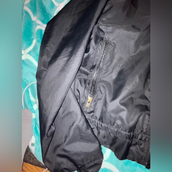 North Face Jacket Womens Medium Black Windwall Full Zip Up Sweater Coat - Picture 5 of 8